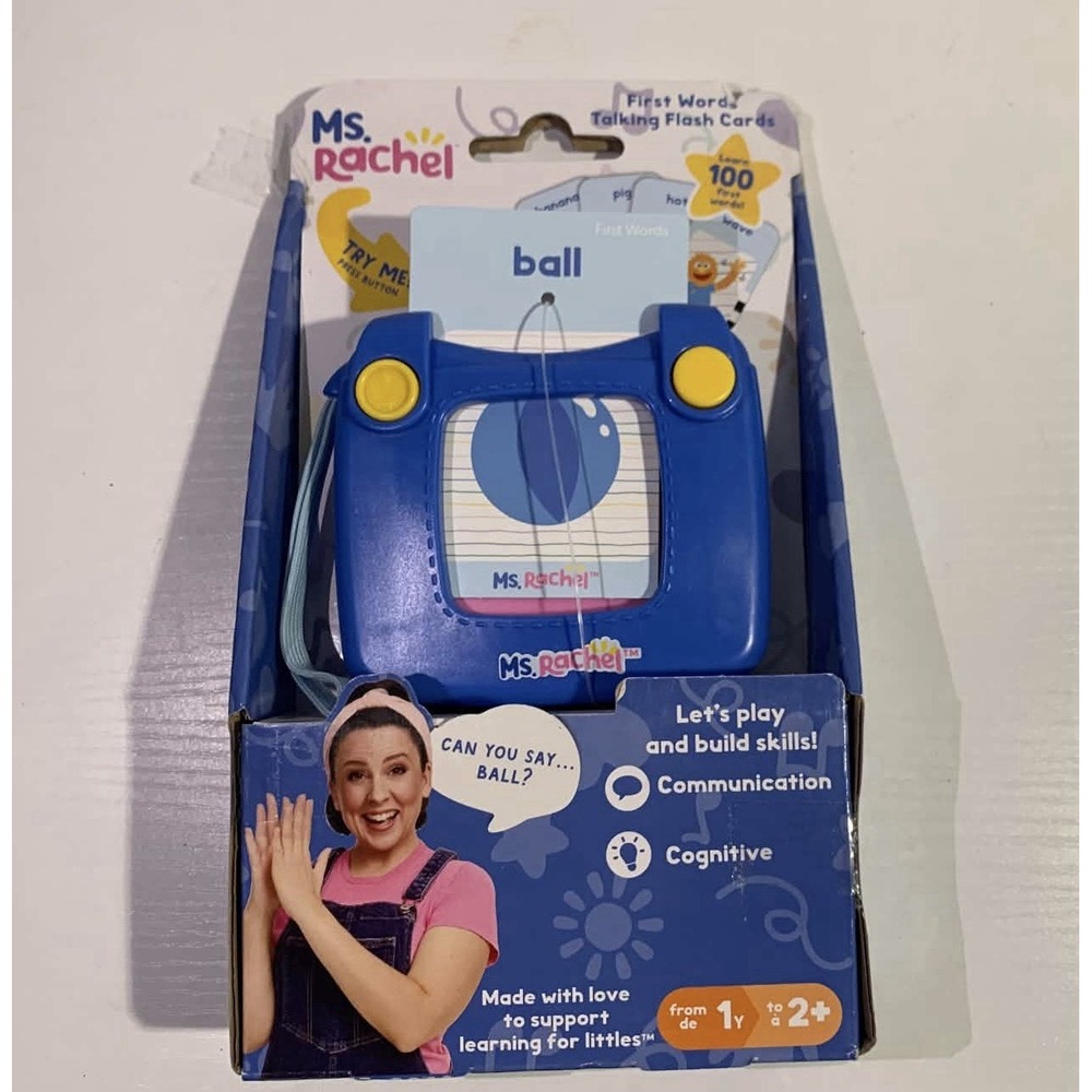 Ms. Rachel First Words Talking Flash Cards Electronic Learning Set Ages 1-2